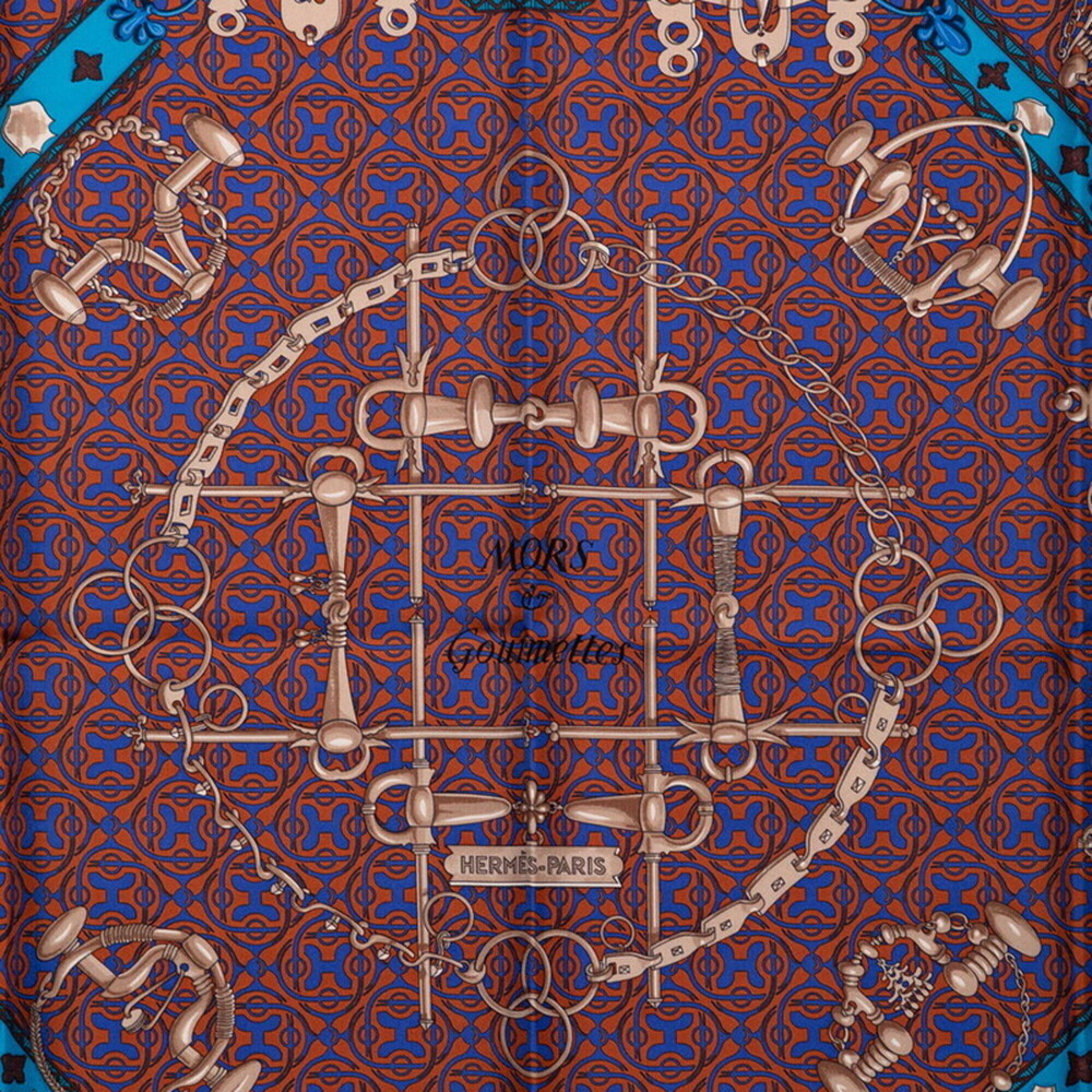 HERMES Black Silk Scarf - Picture 2 of 6